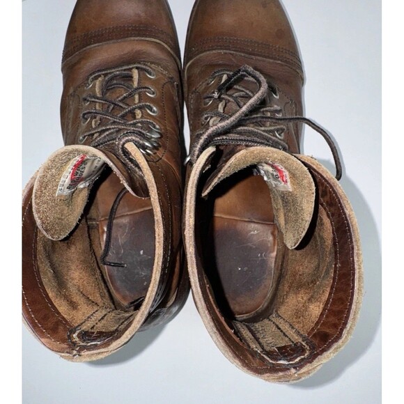 Size 10D - Red Wing Iron Ranger 8111 Boots Made in USA, Amber Harness, Cork Sole - Picture 7 of 10